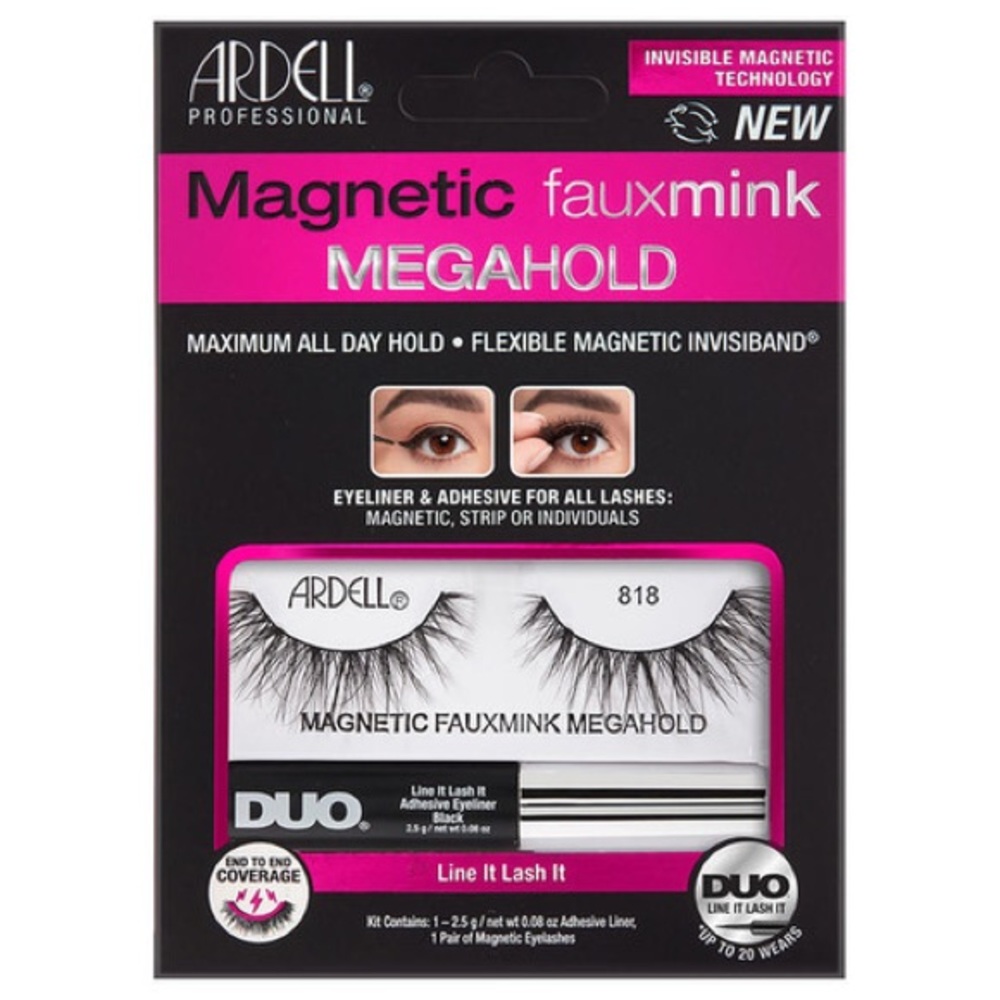 Ardell Professional Magnetic Faux Mink Megahold Lashes & Eyeliner Kit